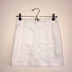 White free people skirt